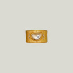 18K Yellow Gold Extra Wide Gold Band