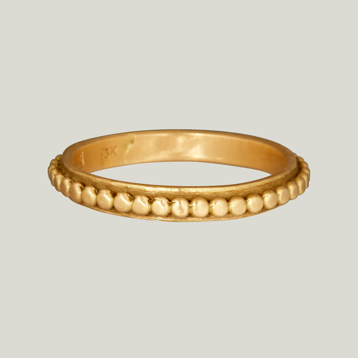 Raised Dot Gold Band