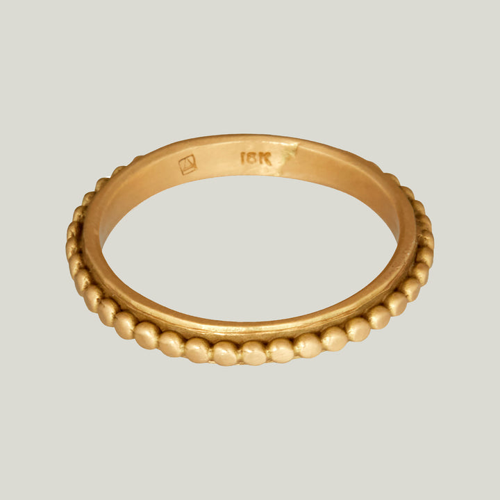 Raised Dot Gold Band