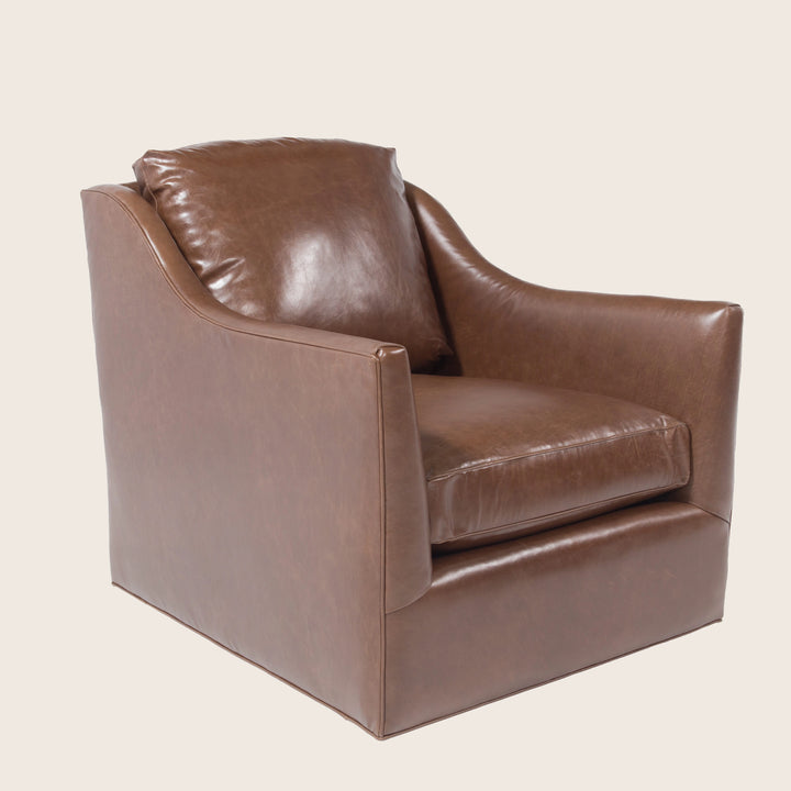 Charlotte Leather Swivel Chair