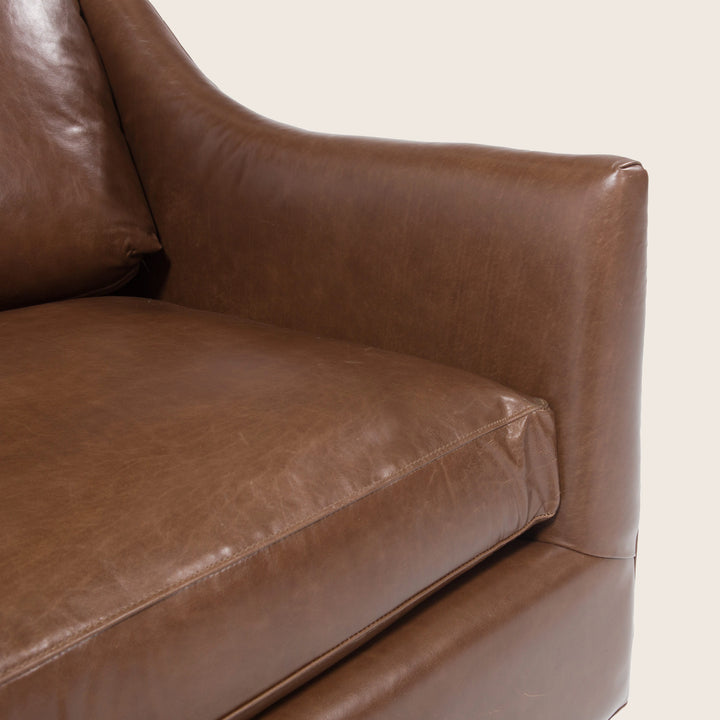 Charlotte Leather Swivel Chair