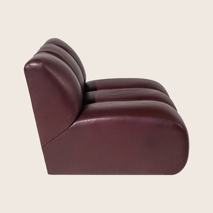 Grove Street Leather Armless Chair