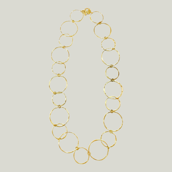 18K Cartier 1960 Gold Circle Sautoir Necklace Serial No. 55237