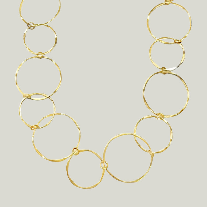 18K Cartier 1960 Gold Circle Sautoir Necklace Serial No. 55237