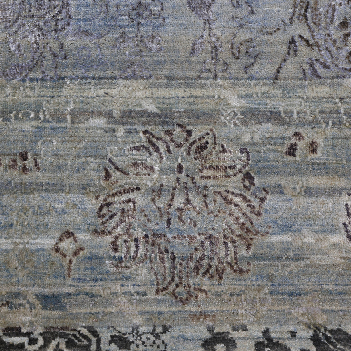 Grey Alchemy Traditional Wool Silk Blend Rug - 12' x 17'