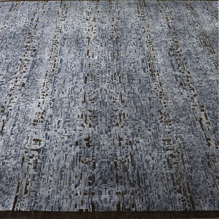 Blue Alchemy Textured Wool Silk Rug - 9' x 12'
