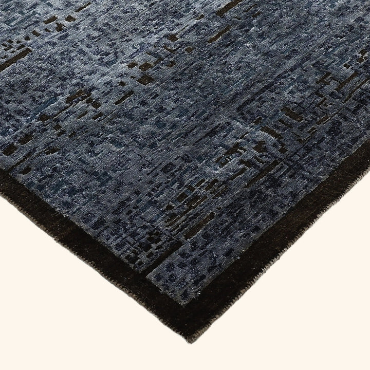 Blue Alchemy Textured Wool Silk Rug - 9' x 12'