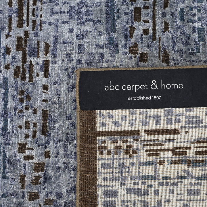 Blue Alchemy Textured Wool Silk Rug - 9' x 12'