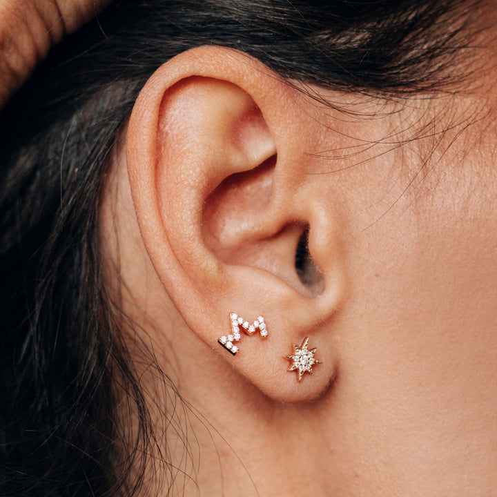 Aztec Zig Zag Single Stud