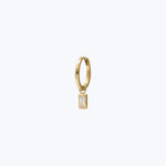 Baguette Hoop Charm Single Hoop