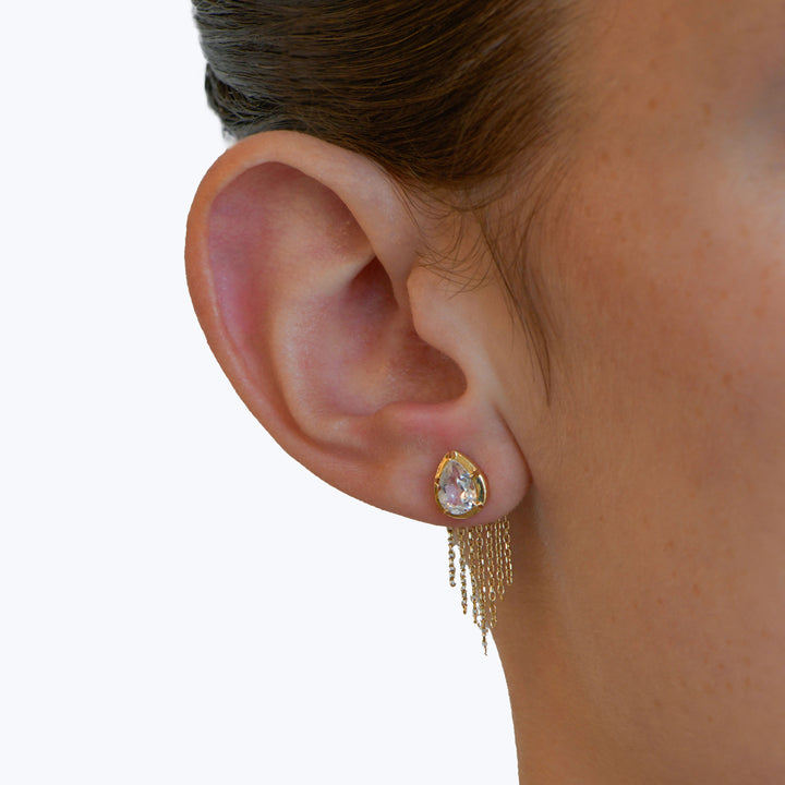 Image for Mélia Fringe Pear Studs