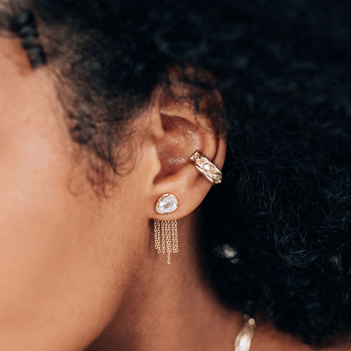 Image for Mélia Fringe Pear Studs