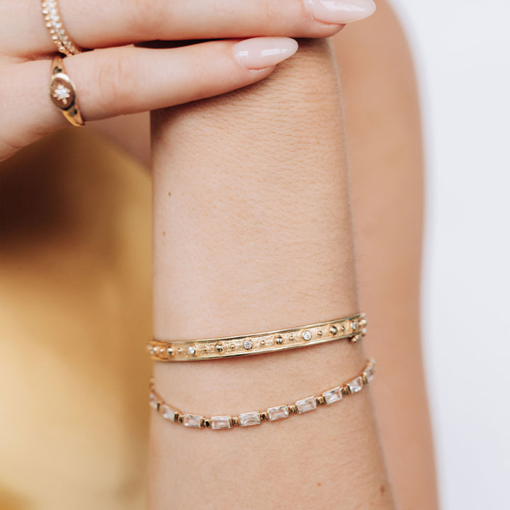 Méditerranée Dotted Diamond Bangle
