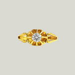 Victorian 18K Yellow Gold 0.3 ct. Diamond ring