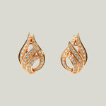 1980s 14KYG 1.5 ct. TW Diamond Leaf Earrings