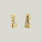 1980s 14KYG 1.6 ct. TW Diamond Hoops
