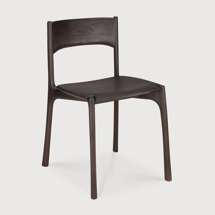 PI Dining Side Chair Teak Brown