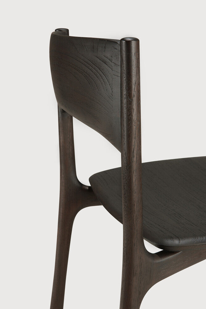 PI Dining Side Chair Teak Brown