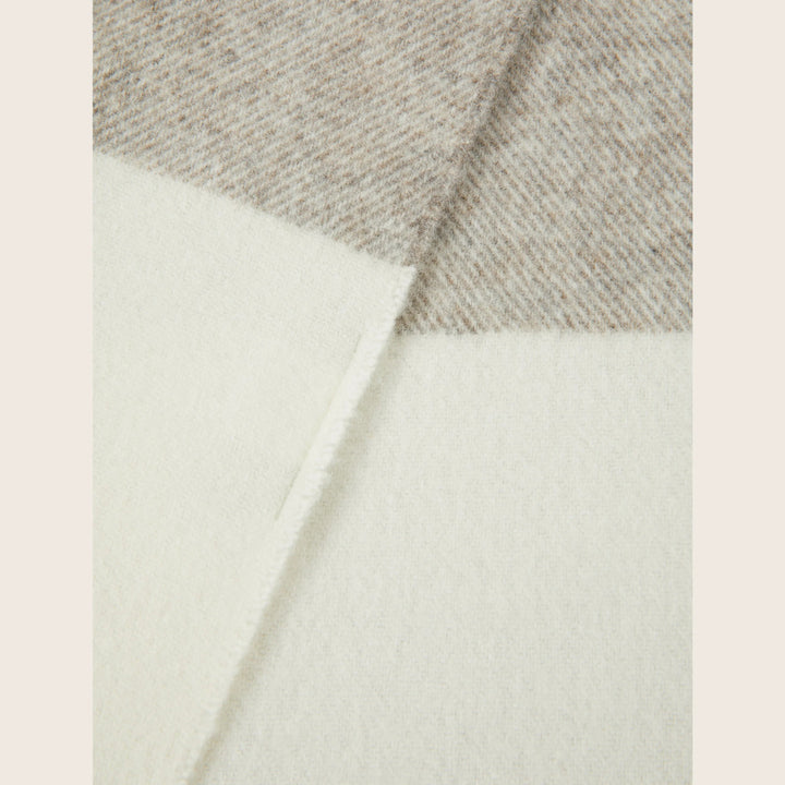 Uruguay Check Organic Wool Throw