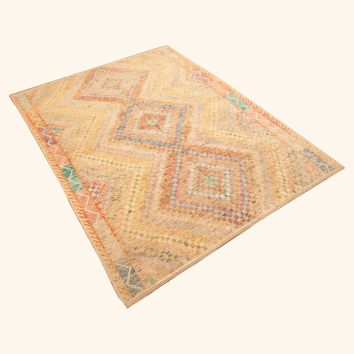Zameen Transitional Wool Rug - 5'2" x 6'8"