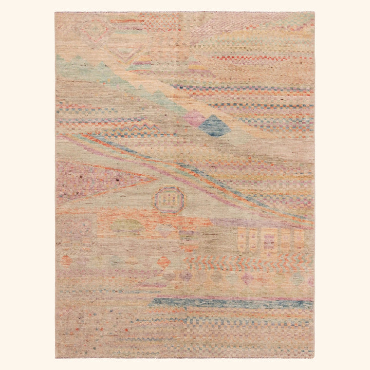 Zameen Transitional Wool Rug - 4'6" x 6'