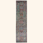 Multicolored Alchemy Transitional Silk Runner - 3'3" x 13'3"