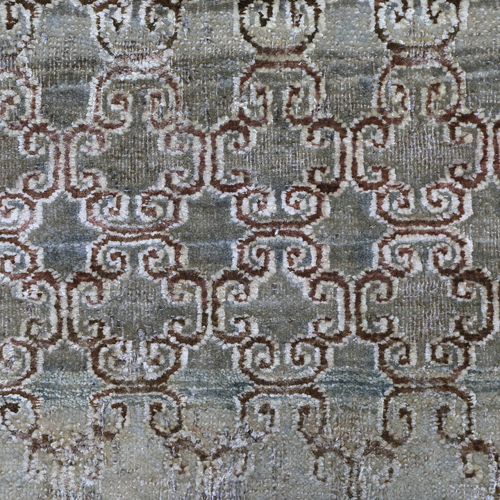 Grey Alchemy Transitional Silk Wool Blend Runner - 2'10" x 15'1"