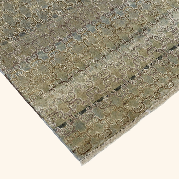 Grey Alchemy Transitional Silk Wool Blend Runner - 2'10" x 15'1"