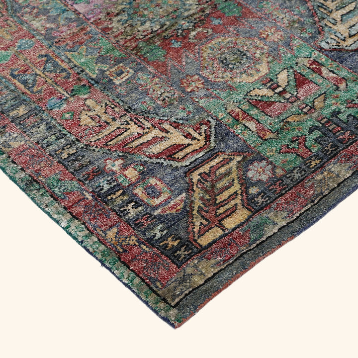 Multicolored Alchemy Transitional Silk Runner - 3'3" x 13'3"