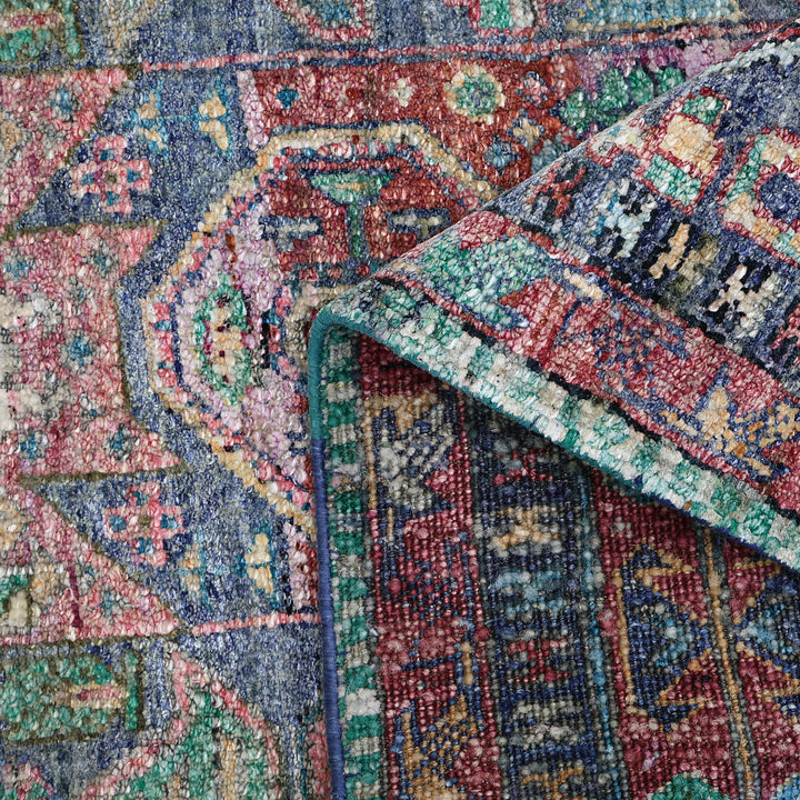 Multicolored Alchemy Transitional Silk Runner - 3'3" x 13'3"