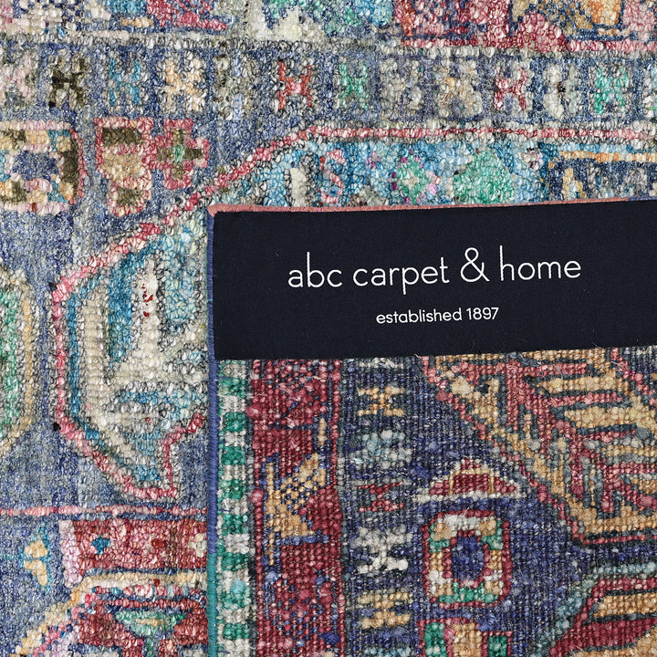 Multicolored Alchemy Transitional Silk Runner - 3'3" x 13'3"