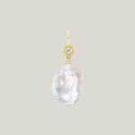 Gigi Baroque Pearl and Diamond Drop Pendant