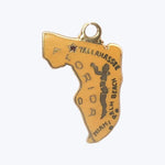 14K Gold "Florida" Charm Pendant 1.74grs