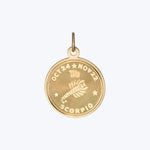 14K Gold Scorpio Astrological Charm Pendant 3.28grs