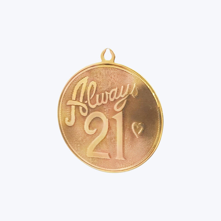 1960' Forever 21 charm in 14k Yellow Gold