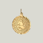 14K Gold Capricorn Astrological Charm Pendant 0.71grs