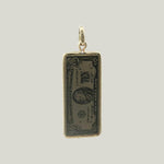 1960' $10 dollar bill charm in 14k Yellow Gold