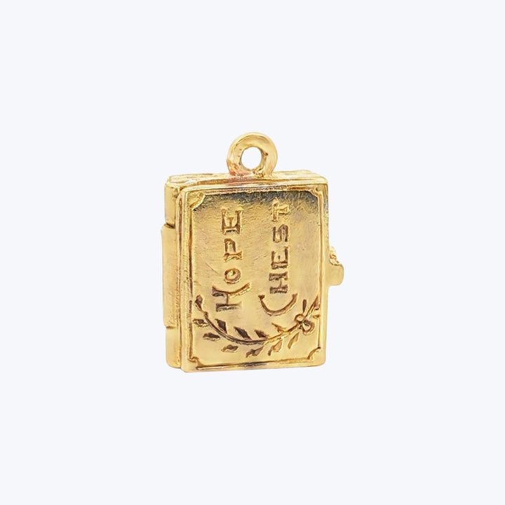 1950's Hope Chest Charm in 14k Yellow Gold