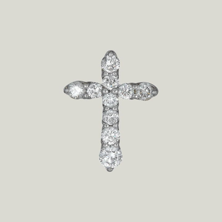 Platinum Diamond Cross Pendant Diam 1.00 ct. TW