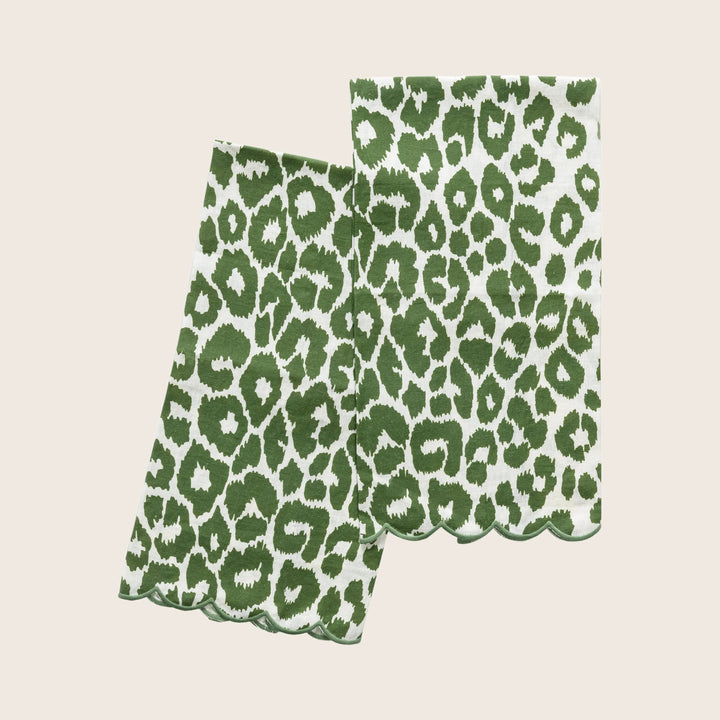 Iconic Leopard Guest Towels - set of 2
