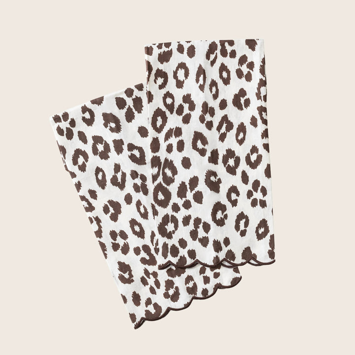 Iconic Leopard Guest Towels - set of 2