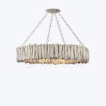 Driftwood Whitewash Ring Chandelier