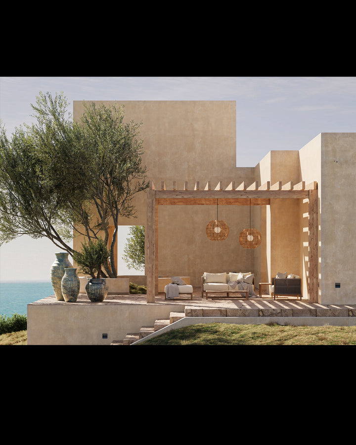 Barbary Fluted Outdoor Pendant