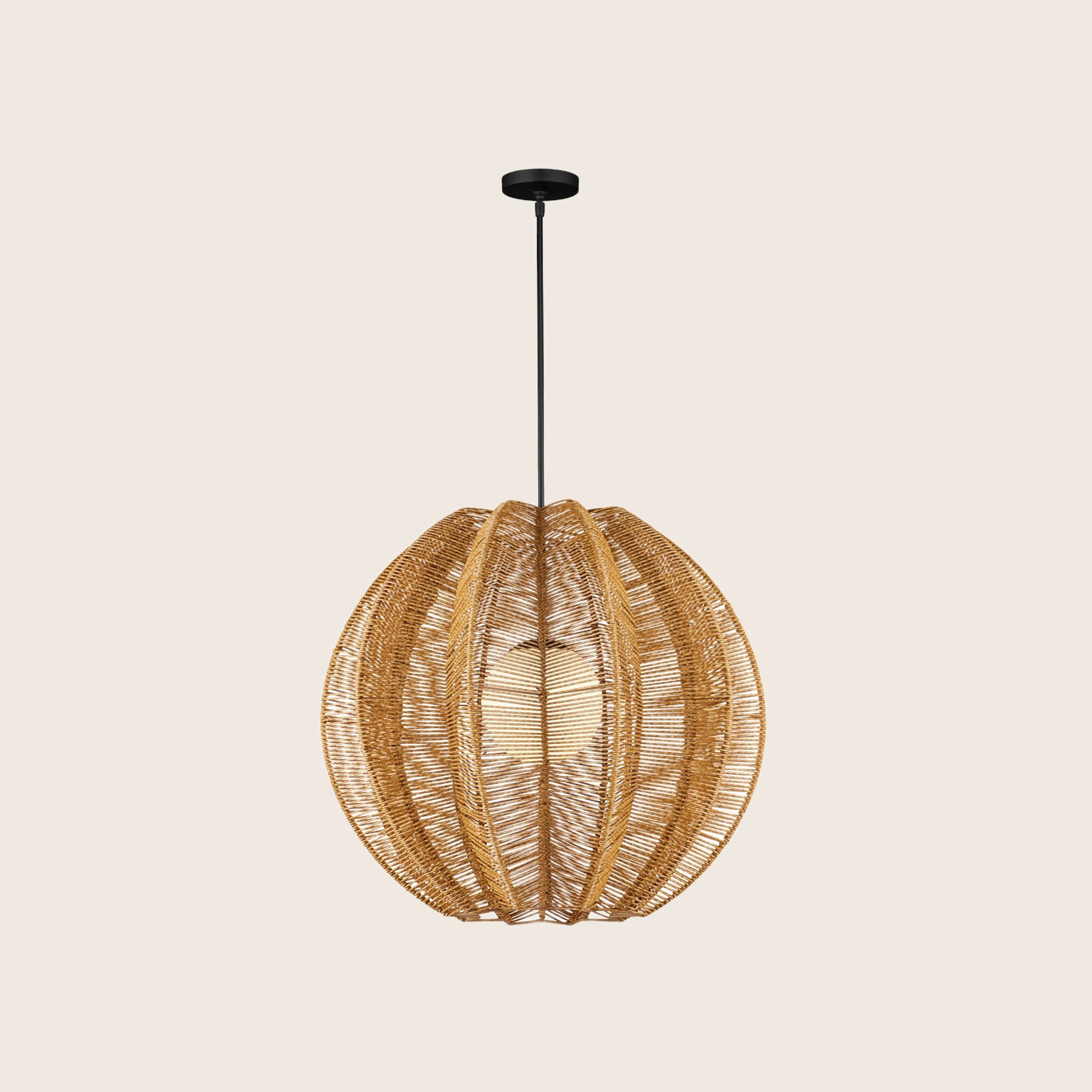 Currey & Company Barbary Fluted Outdoor Pendant - Thumbnail 4