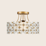 Spring Flower Semi-Flush Mount