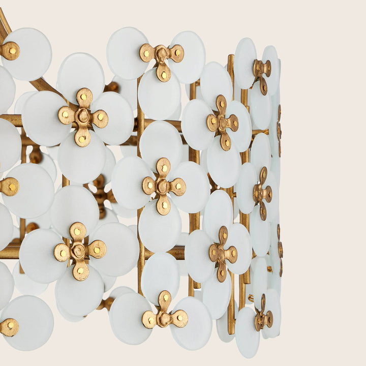 Spring Flower Semi-Flush Mount