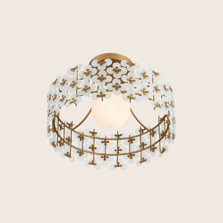 Spring Flower Semi-Flush Mount