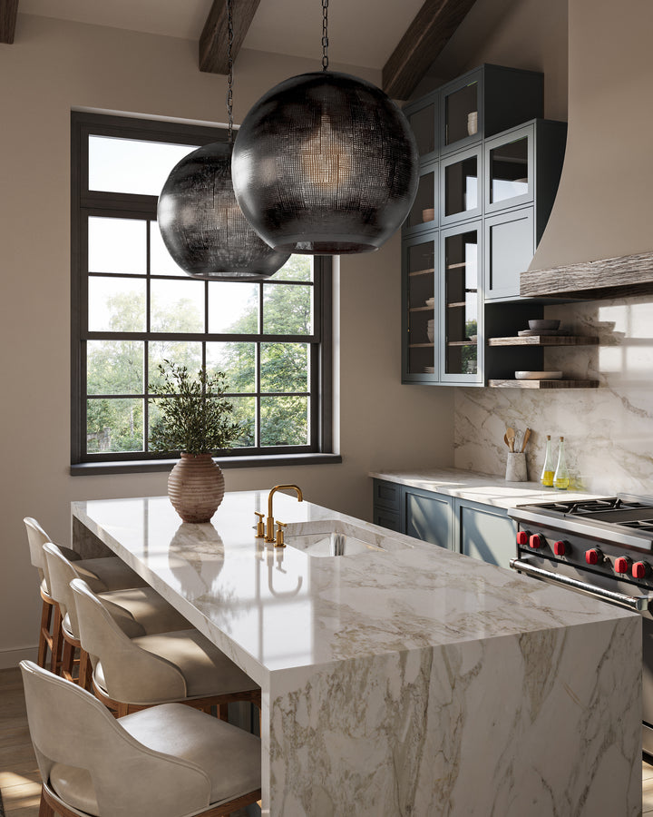 Buckram Orb Pendant