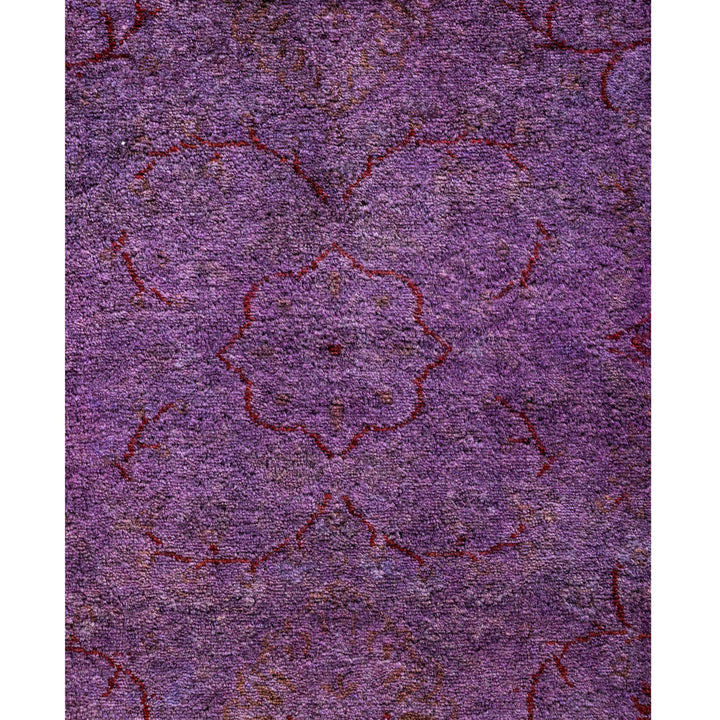 Purple Overdyed Wool Runner - 2'6" x 19'1"