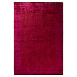 Purple Overdyed Wool Rug - 6'1" x 8'10"